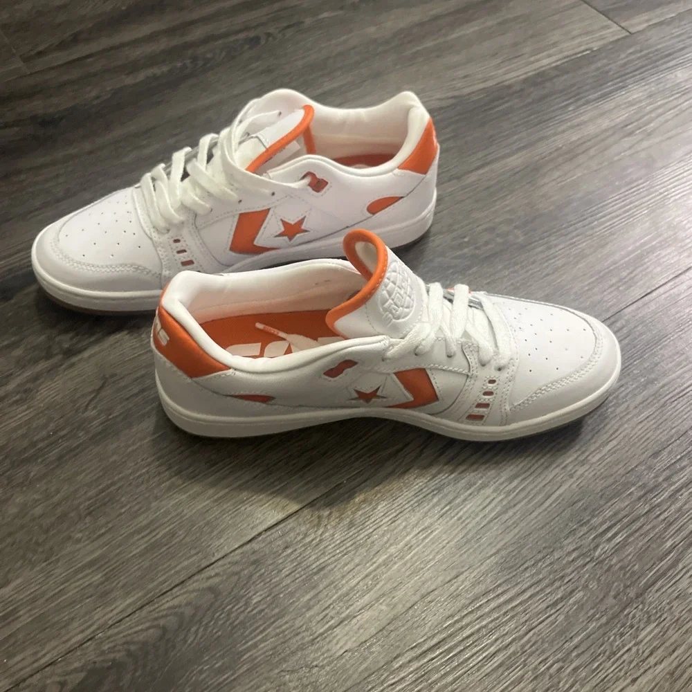 CONVERSE AS-1 PRO SIZE 7.5 man 9woman white ORANGE SHOE ALEXIS SABLONE A08130C